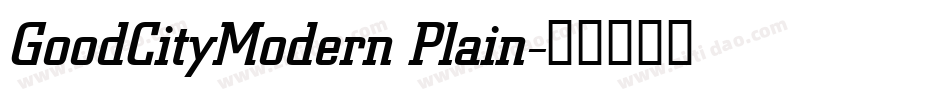 GoodCityModern Plain字体转换
